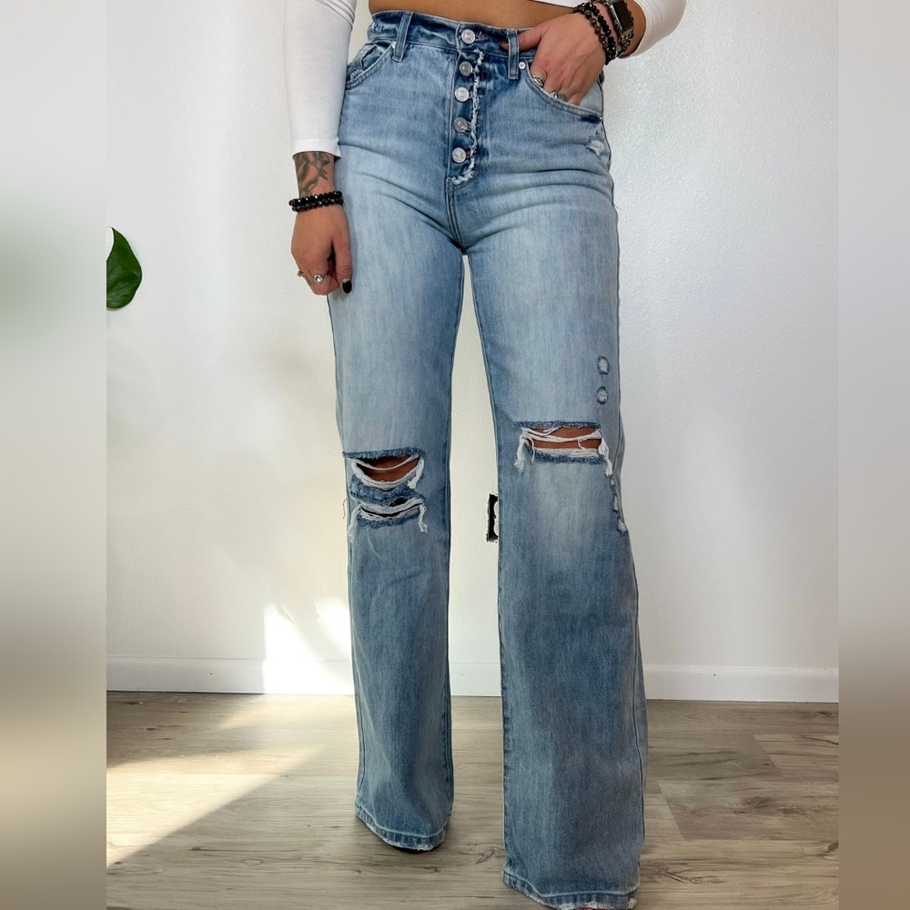 Kancan Stacy's Mom Ultra High-Rise Button Fly Jeans